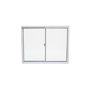 Janela de Correr 2 Folhas de Alumínio Branco Vidro Liso 100X150cm - Hob033032 - Quality