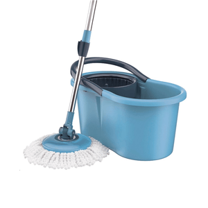 Mop Giratório e Balde com Centrifuga Fit 8L Azul - 001507 - Útil