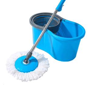 Mop Giratório e Balde com Centrifuga Fit 8L Azul - 001507 - Útil