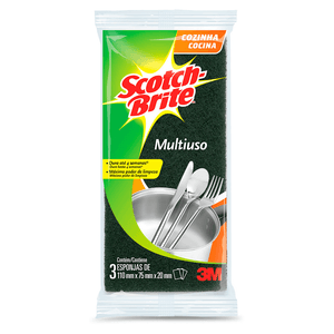 Esponja Multiuso com 3 Unidades - H0002270066 - Scotch Brite 3M