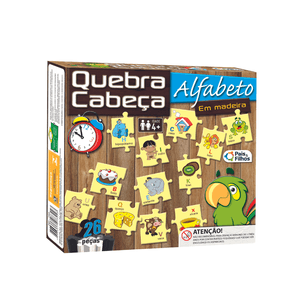 Quebra-Cabeça 26 Peças Alfabeto - 7322 - Pais&Filhos